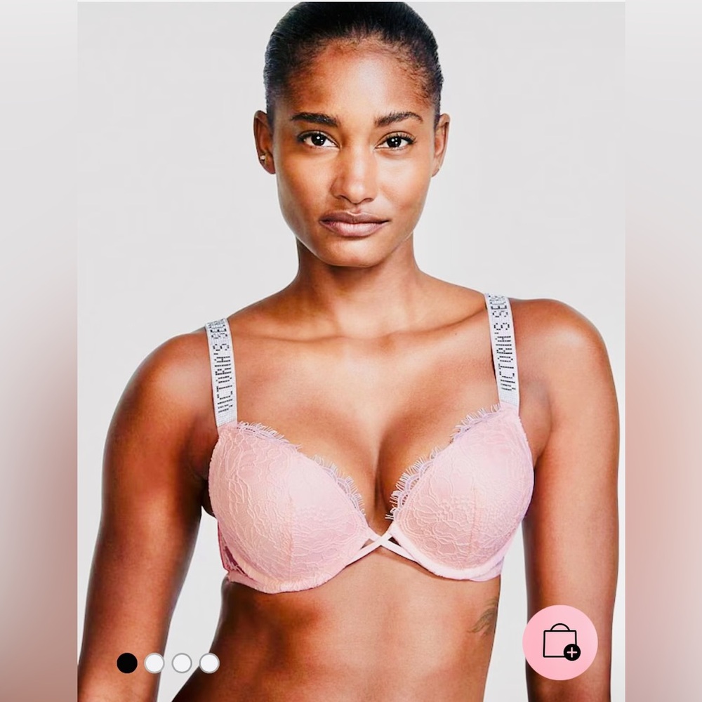 Victoria's Secret - Very Sexy Shine Strap Lace Push-up Bra - Size 36b